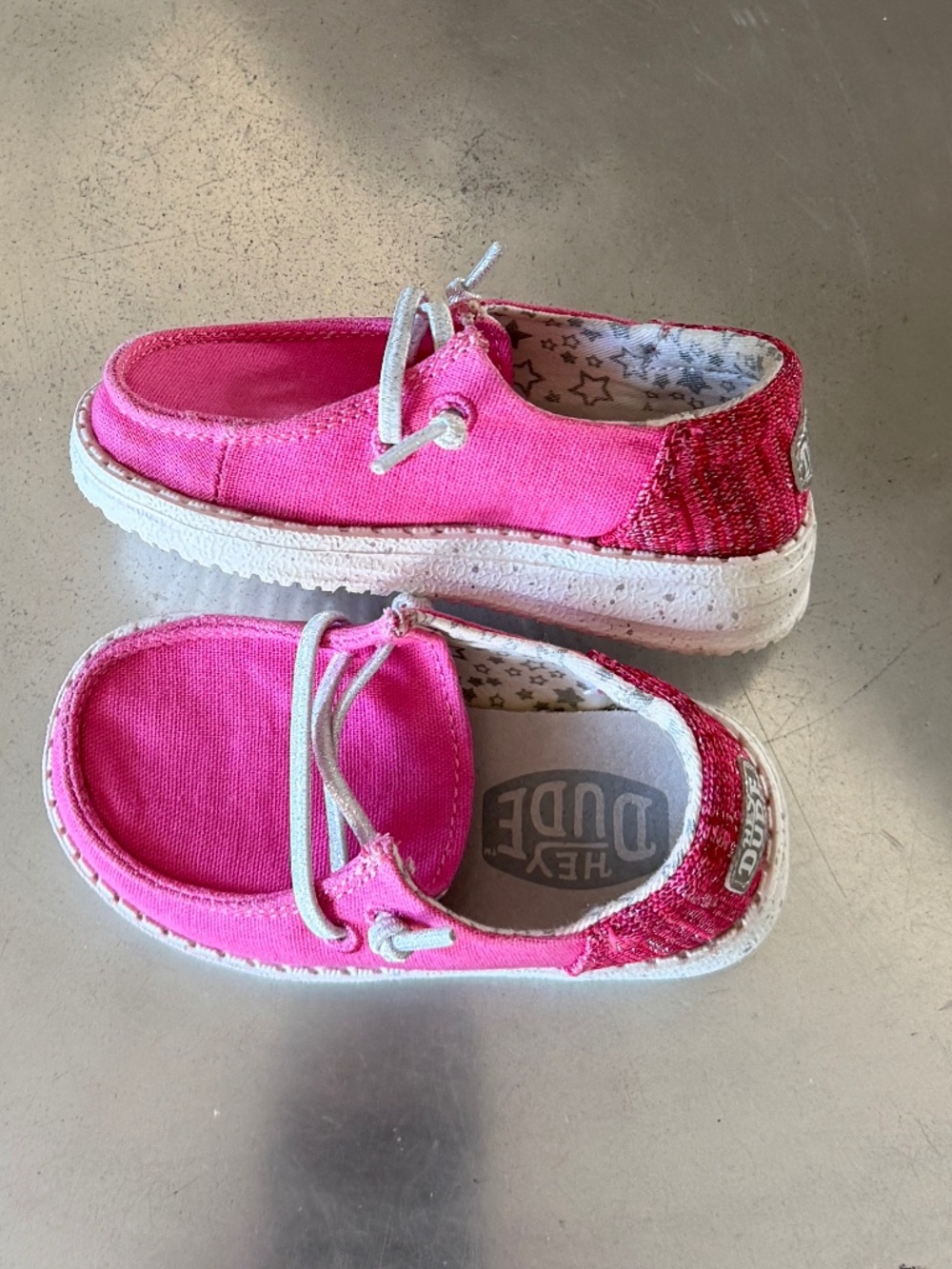 Hey Dude Wendy Funk hot pink toddler size 6 - Picture 4 of 7